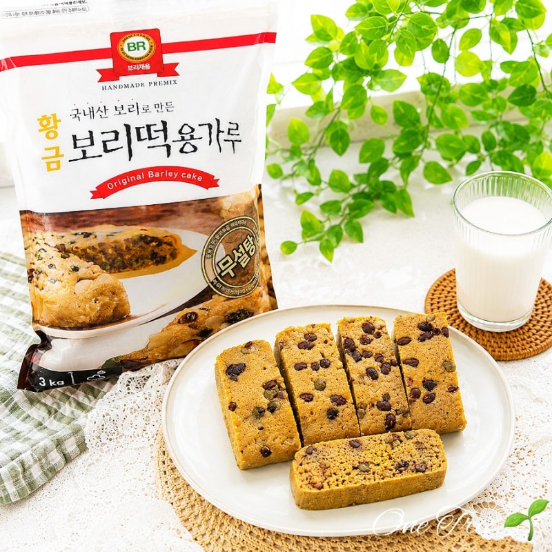 황금보리떡용가루 사용후기 보리가루 선택기준 간단한 보리가루 빵 만들기 레시피