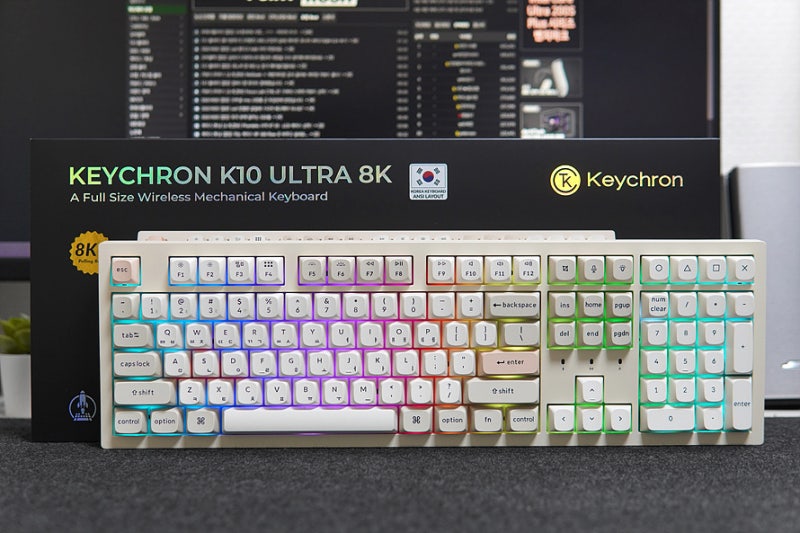 키크론 K10 Ultra TRUE 8K 무선 저소음 기계식 키보드 사용기