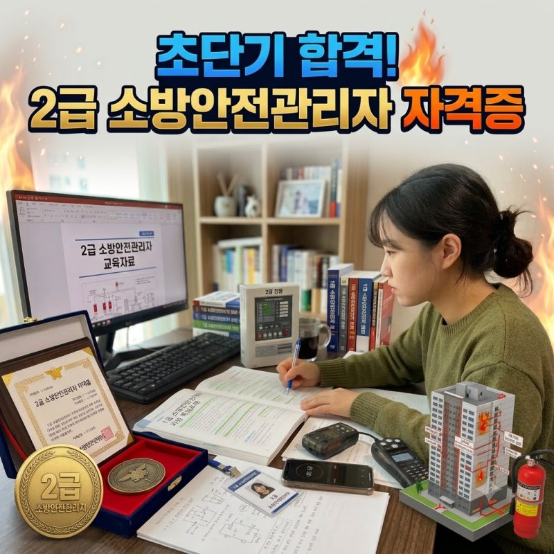 2급 소방안전관리자 합격 후기｜기출문제 유형부터 공부방법까지 직접 정리