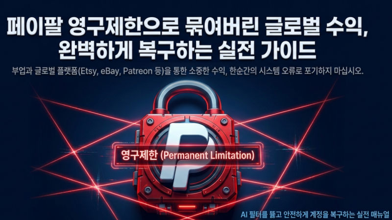 페이팔 영구제한 푸는법 직접 해결한 후기