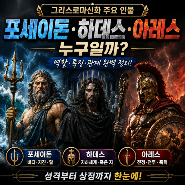 그리스로마신화 인물 정리｜제우스·헤라·아테나·아폴론 관계