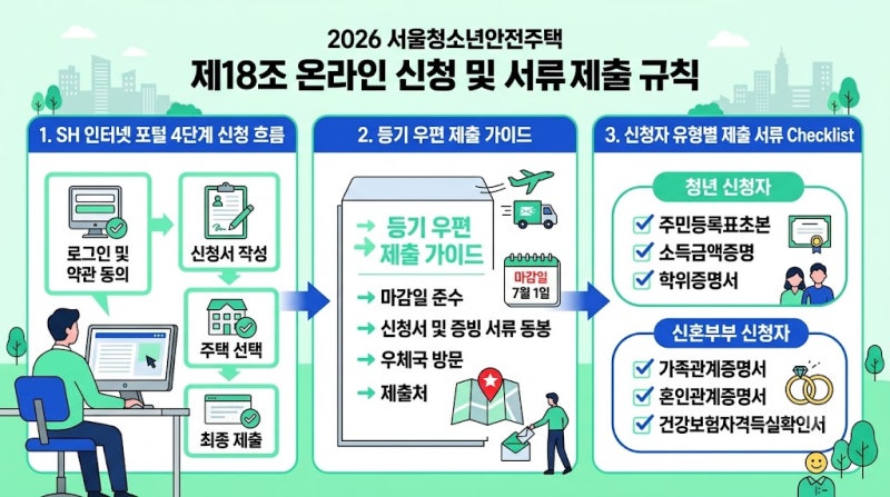 2026년 2차 청년안심주택, SH 청년안심주택 서류, 서류심사 대상자 서류, SH공사 청약방법 [ 청....