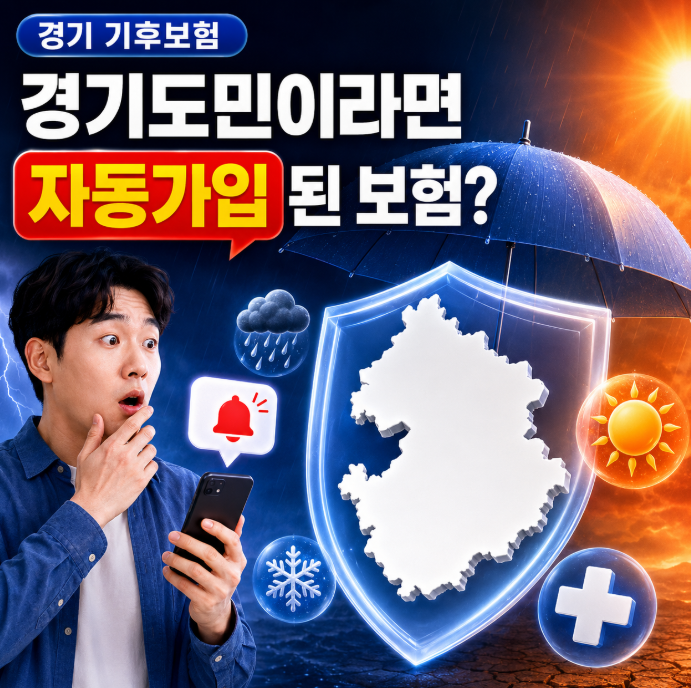 나는 경기도에 살면서 몰랐던 자동가입된 보험이 있었다? 기후보험이 무엇일까