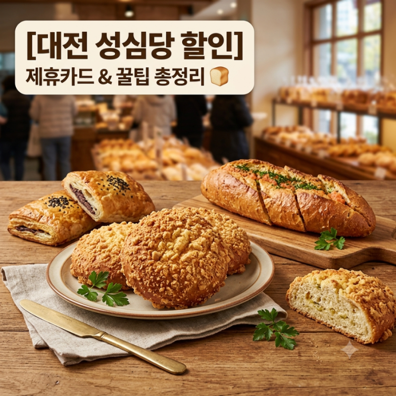 [대전 성심당 할인 총정리] 지점별 제휴카드 혜택 & 10% 할인받고 빵 사는 실전 꿀팁 (온누리/....