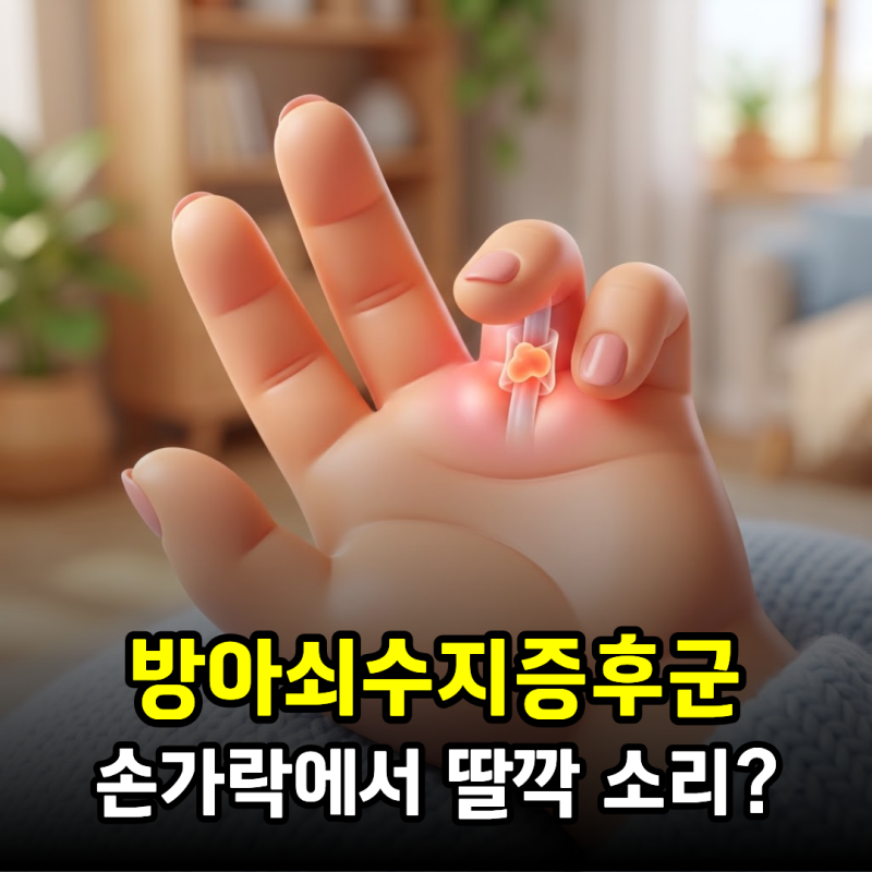 방아쇠수지증후군, 손가락에서 딸깍 소리와 함께 걸리는 느낌이 반복된다면?