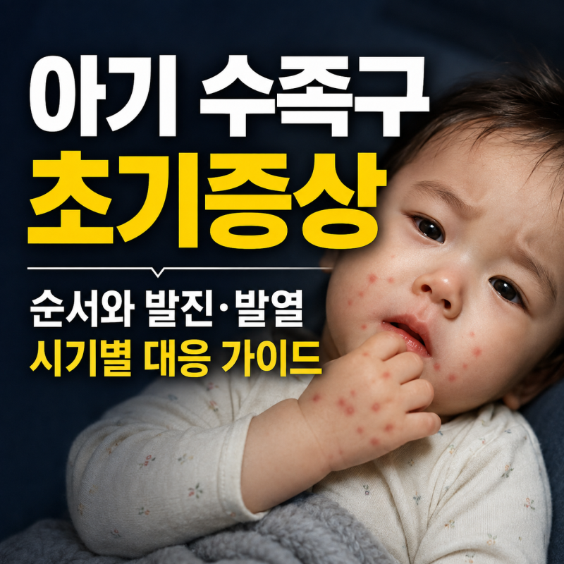 아기 수족구 초기증상 순서와 발진·발열 시기별 대응 가이드
