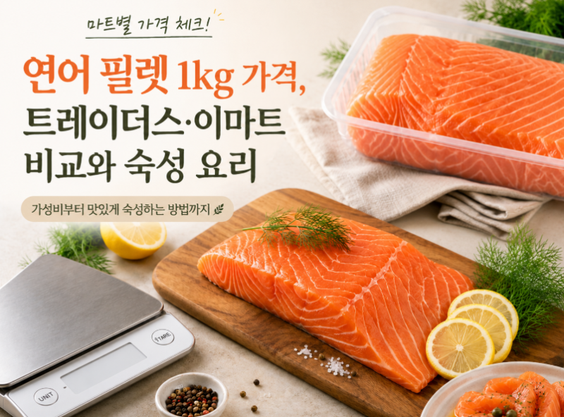 연어 필렛 1kg 가격, 트레이더스·이마트 비교와 숙성 요리
