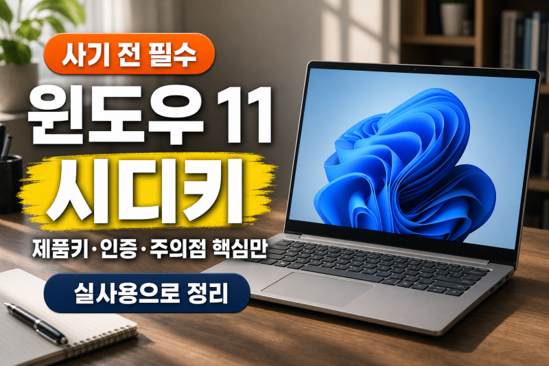 윈도우 11 시디키, 실사용으로 이것만 알면됩니다