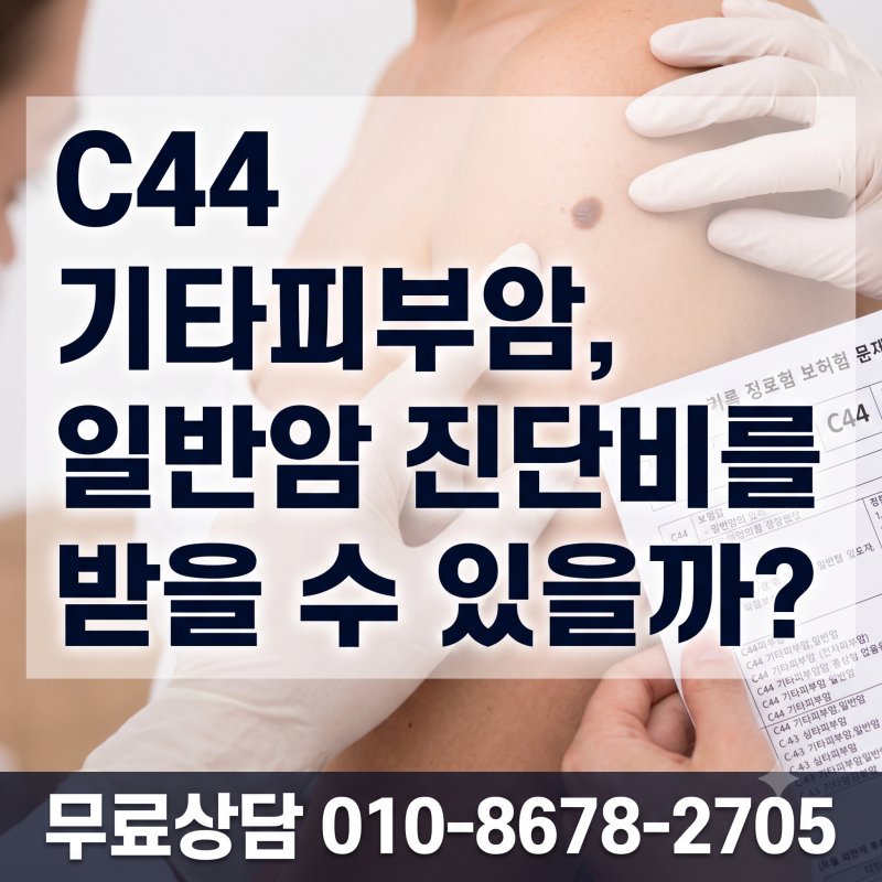 C44 기타피부암, 일반암 진단비를 받을 수 있을까? 가입 당시 약관이 중요한 이유