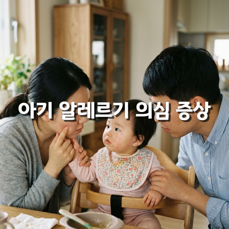 아기 알레르기 의심 증상 두드러기·구토·호흡곤란 기준 총정리