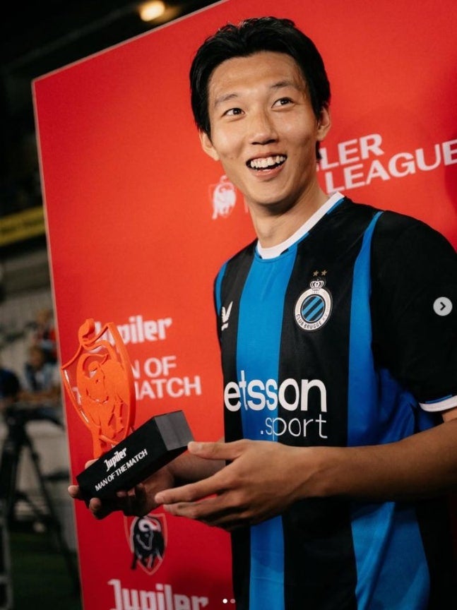 이한범 클럽 브뤼헤 데뷔전 MOM, 코르트레이크전 3-0 완승 이끌었다