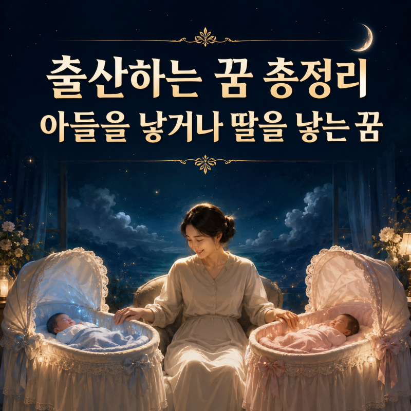 출산하는 꿈 총정리｜아들을 낳거나 딸을 낳는 꿈