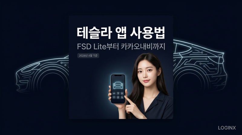 테슬라 모델Y·모델3 앱 사용법, FSD v14 Lite 대상 차량은? 카카오내비 연동부터 충전 관리까지