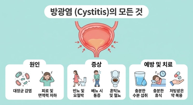 방광염 원인부터 예방·치료법
