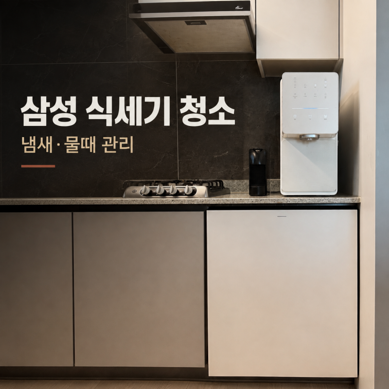 삼성 식기세척기 청소 방법 냄새 물때 제거 관리 이렇게 해요
