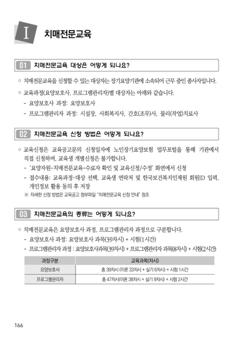 요양보호사 치매전문교육 이수 방법/자격 확인/이수증 발급