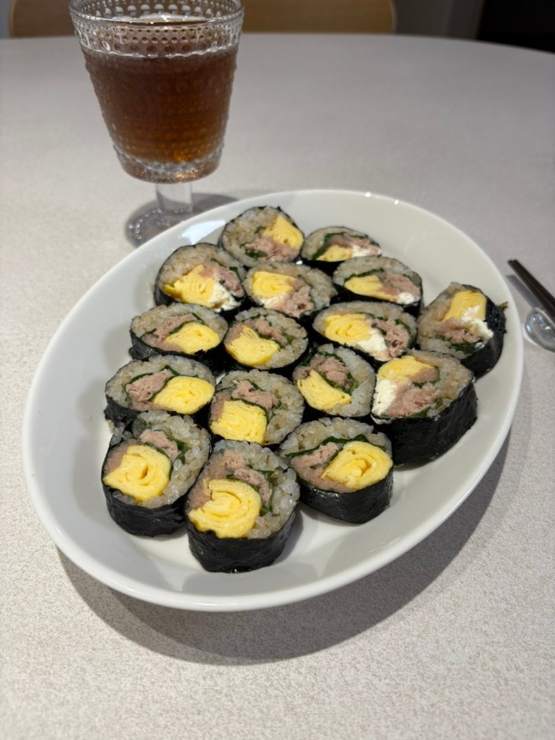 집에서 만드는 식물원김밥 레시피 (feat. 강민경 김밥DIY)