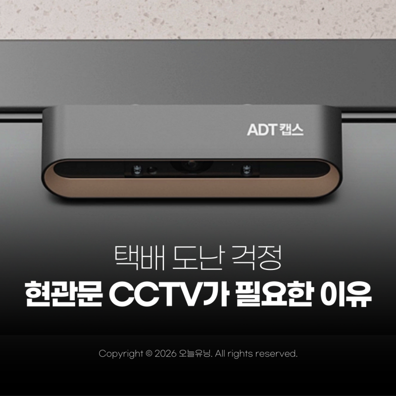 현관문CCTV 필요한 이유 문 앞 택배 도난 걱정 캡스홈 하나로 끝내기