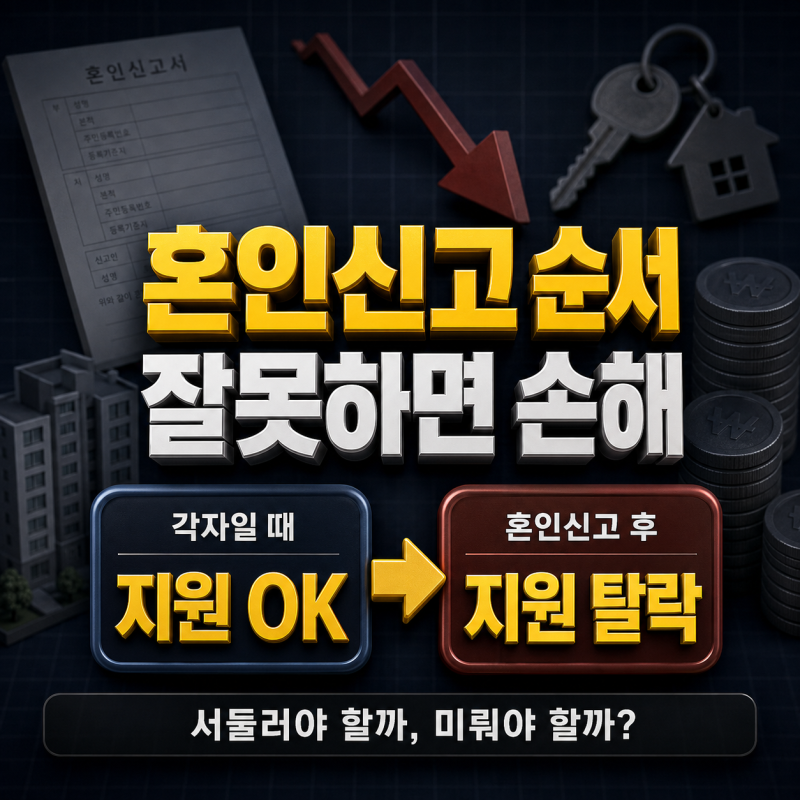 "혼인신고 먼저 하지 마라" 부모님 말 듣고 결혼페널티 알아봤습니다