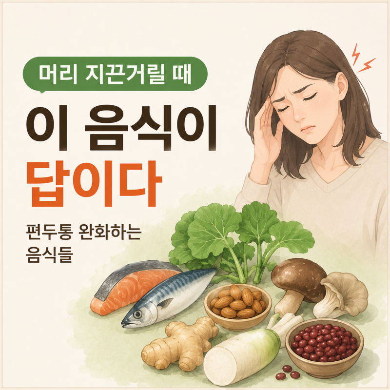 "머리 지끈거릴 때 이 음식이 답이다" 편두통 완화하는 음식들