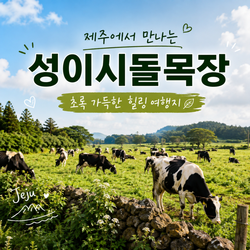제주 성이시돌 목장 입장료 주차 운영시간 부모님과 산책 후기