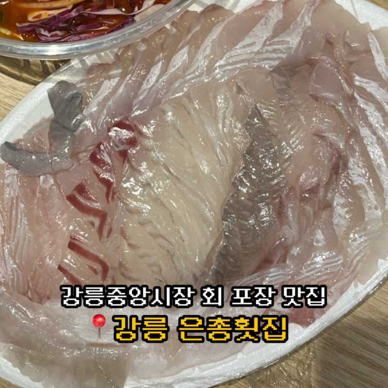 강릉중앙시장회센터 은총횟집 회포장 추천