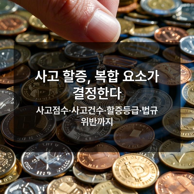 자동차보험 사고 할증 영향 주는 4가지 핵심 요소