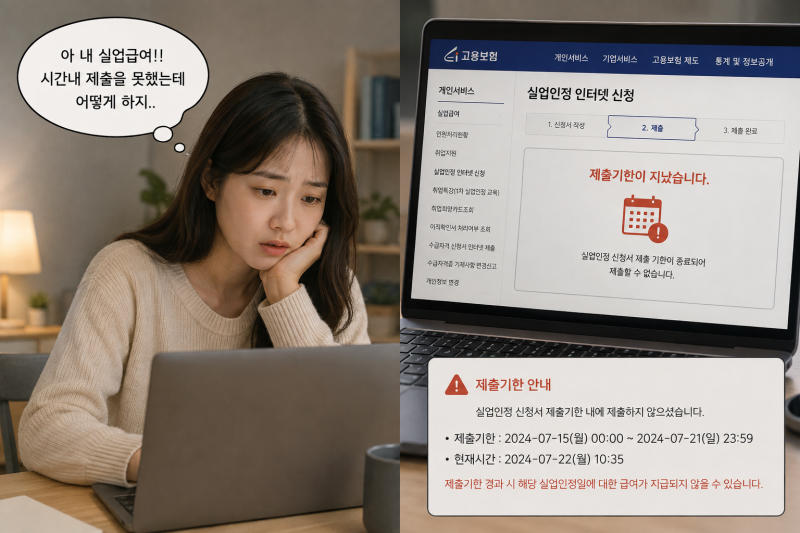 실업급여5차전송방법 완벽 정리