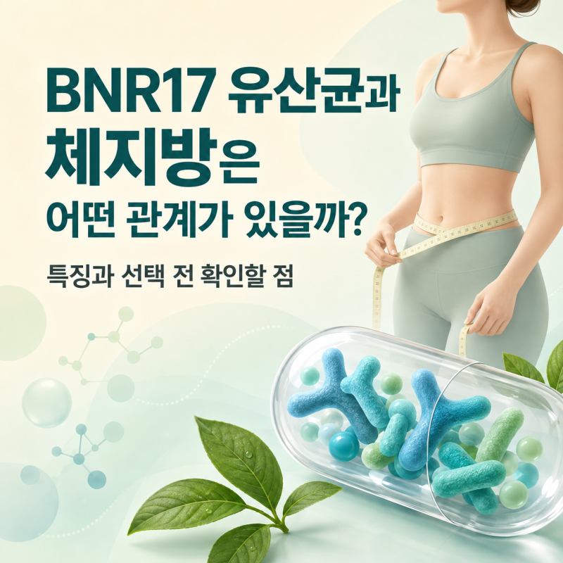 BNR17 유산균과 체지방은 어떤 관계가 있을까? 특징과 선택 전 확인할 점