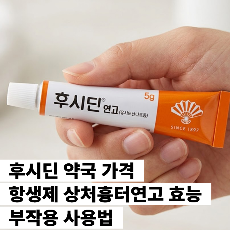 후시딘 약국 가격 항생제 상처흉터제거연고 효능 부작용 사용법
