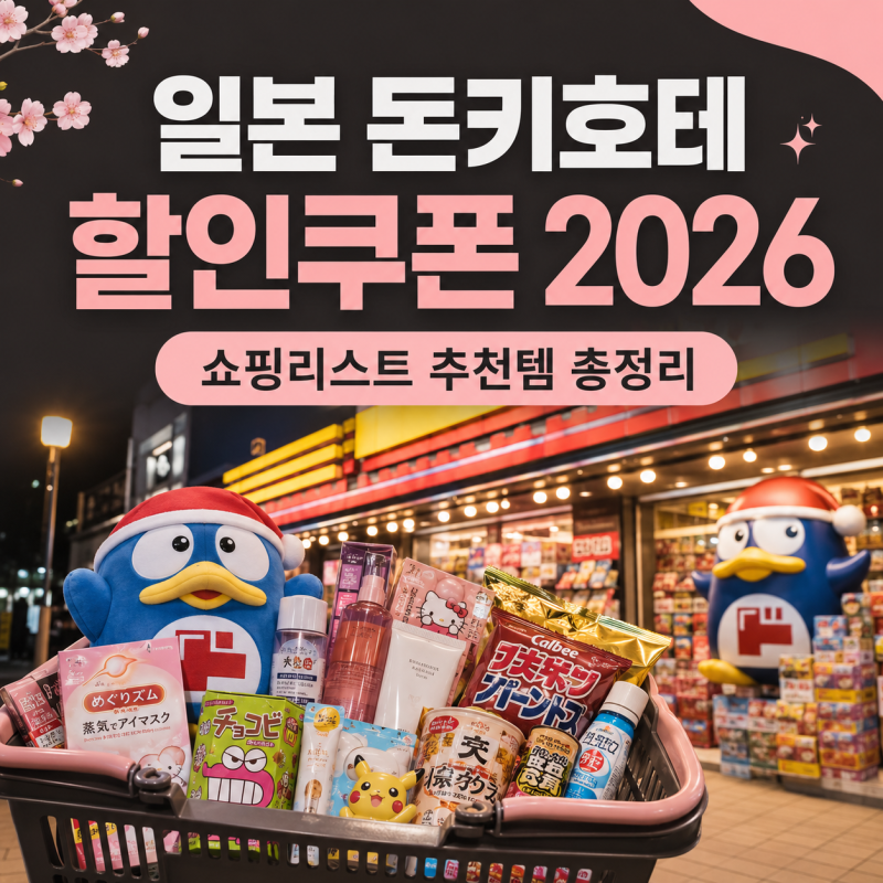 일본 돈키호테 할인쿠폰 2026｜쇼핑리스트 추천템까지 총정리