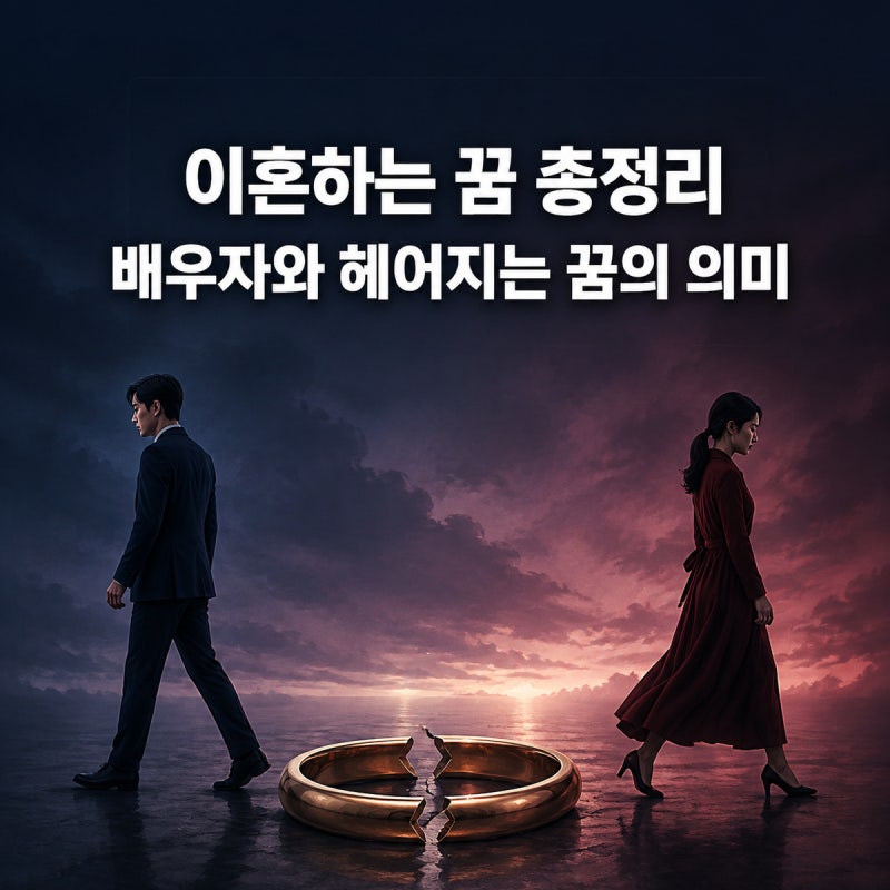 이혼하는 꿈 총정리｜배우자와 헤어지는 꿈의 의미