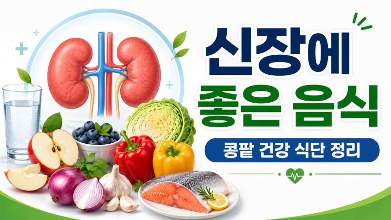 신장에 좋은 음식 10가지, 콩팥 건강 챙기려면 이렇게 먹으세요