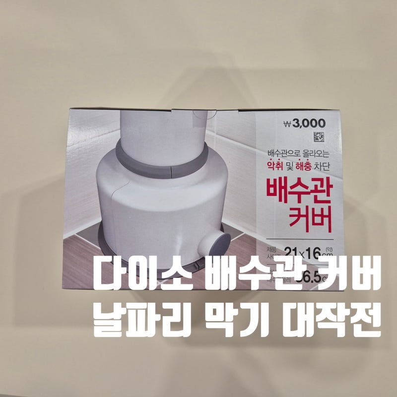 다이소 배수관 커버 ㅣ 배수구, 하수구, 초파리, 날파리, 여름, 냄새, 벌레, 가성비 꿀템, 내돈....