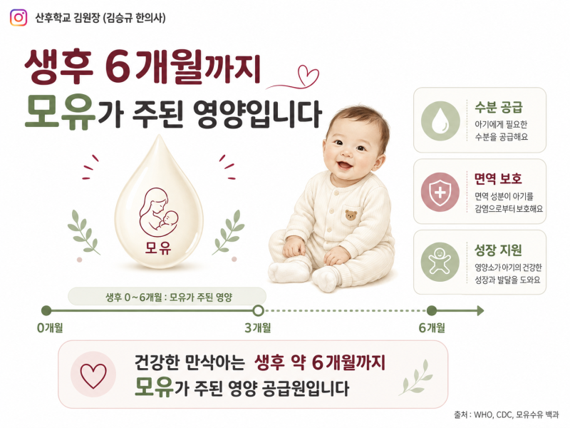 모유만 먹는 아기, 비타민 D와 철분은 따로 필요할까요? 이유식 시작 시기 | 수원한의원 광교....