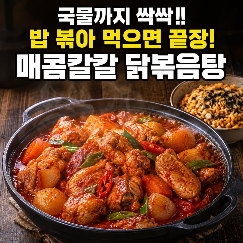 “국물까지 싹싹!! 남은 국물에 밥 볶아야죠!” 매콤칼칼 닭볶음탕 황금레시피 총정리!