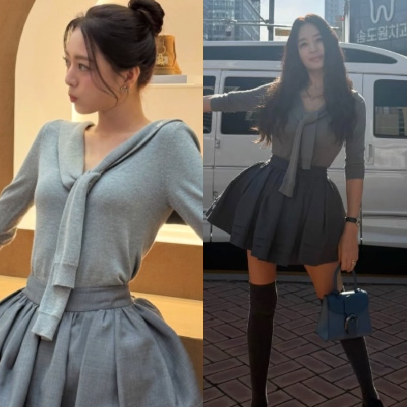 김혜수 50대, 유나와 같은 옷 화제! 슈슈통으로 완성한 완전 다른 분위기