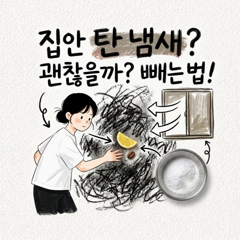 집안 탄 냄새 빼는 방법과 오래 맡으면 괜찮은지까지