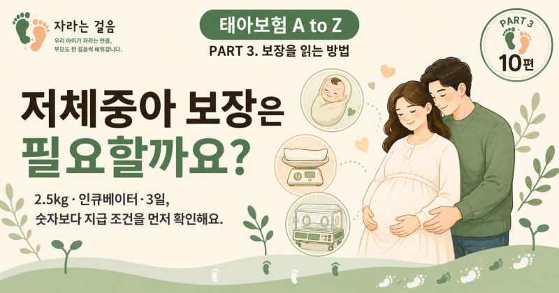 PART 3. 보장을 읽는 방법10편. 저체중아 보장은 필요한가요?