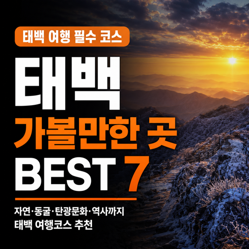 태백 가볼만한 곳 BEST 7｜강원도 태백 여행코스 추천