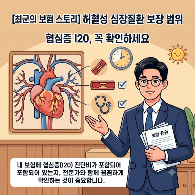 허혈성 심장질환 범위 협심증 질병코드 I20 차이점과 기존 보험 점검 방법