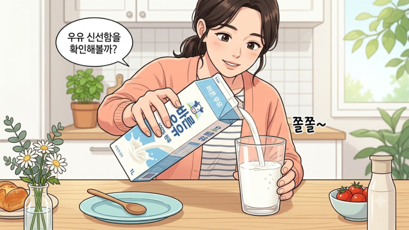 여름철 유제품 우유 유통기한 지나도 안전하게 확인하고 먹는 법 총정리