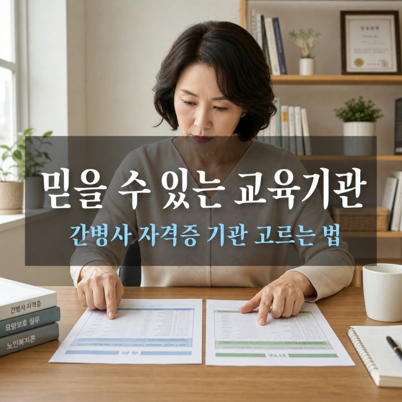 간병인 간병사 자격증 교육기관 고르는 법(+등록번호·비용·발급조건)