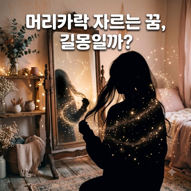 머리카락 자르는 꿈, 대머리 되는 꿈 꾸셨나요? 소름 돋는 반전 의미와 상황별 꿈해몽 총정....