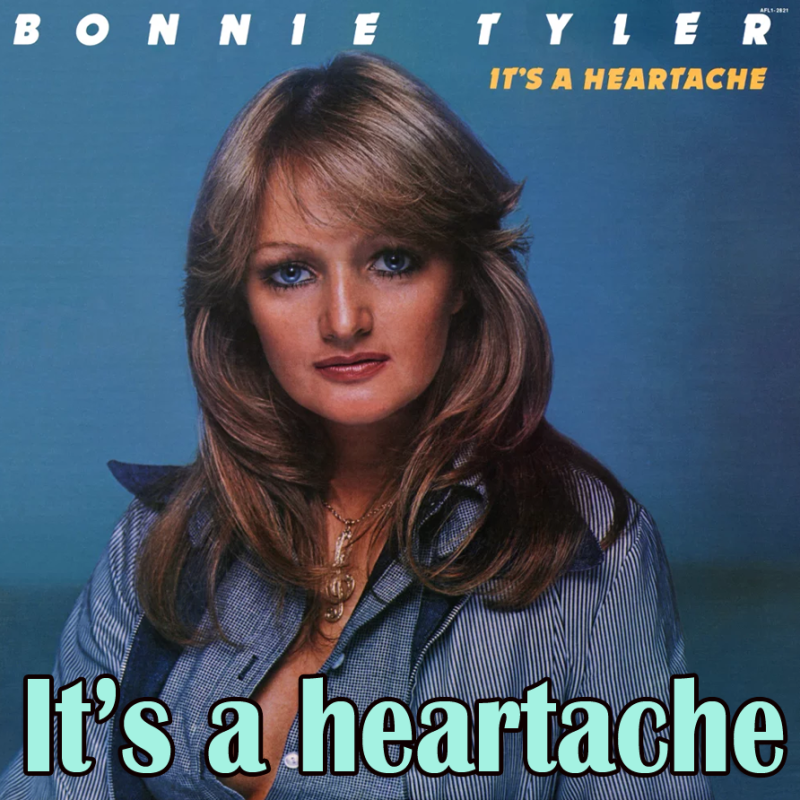 보니 타일러, Bonnie Tyler - It's a Heartache 가사, 해석 (마음이 아파요~: 강력한 쉰 목소리로 성공....