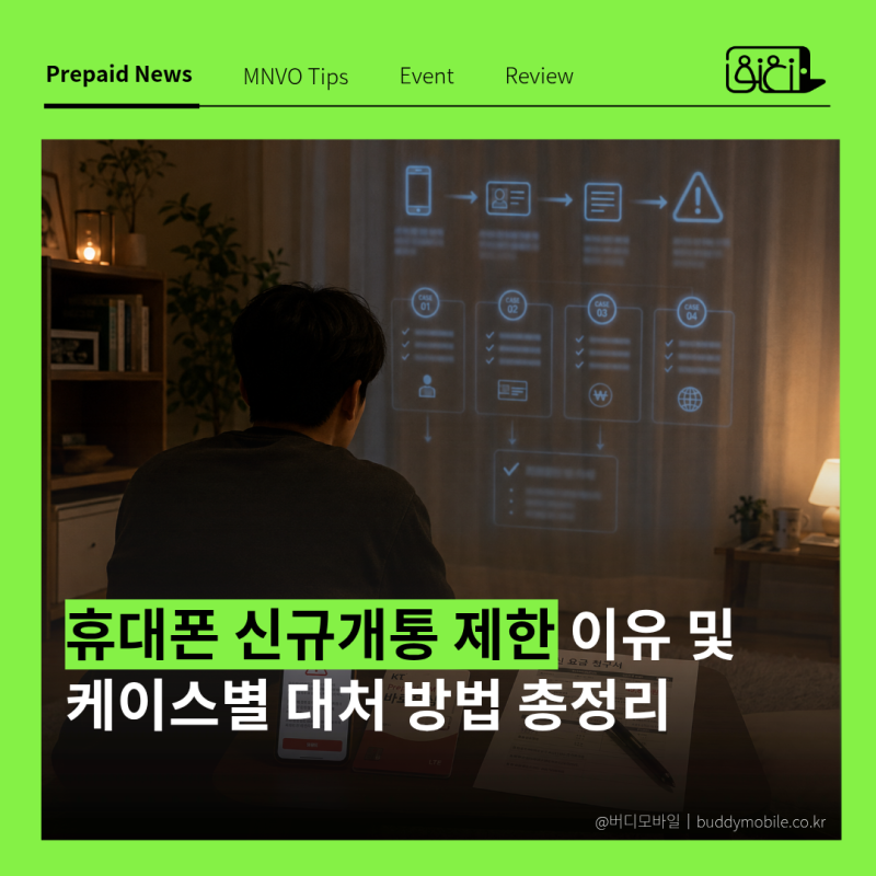 휴대폰 신규개통 제한 이유 및 케이스별 대처 방법 총정리