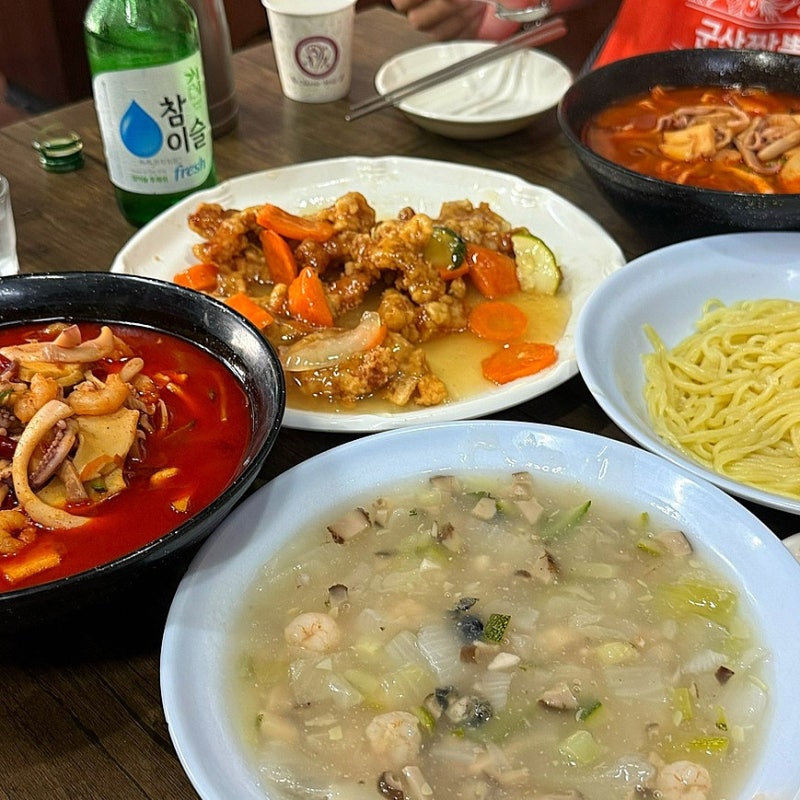 [군산] 군산짬뽕거리 오래된 노포 물짜장 불짬뽕 중국집 - 홍영장
