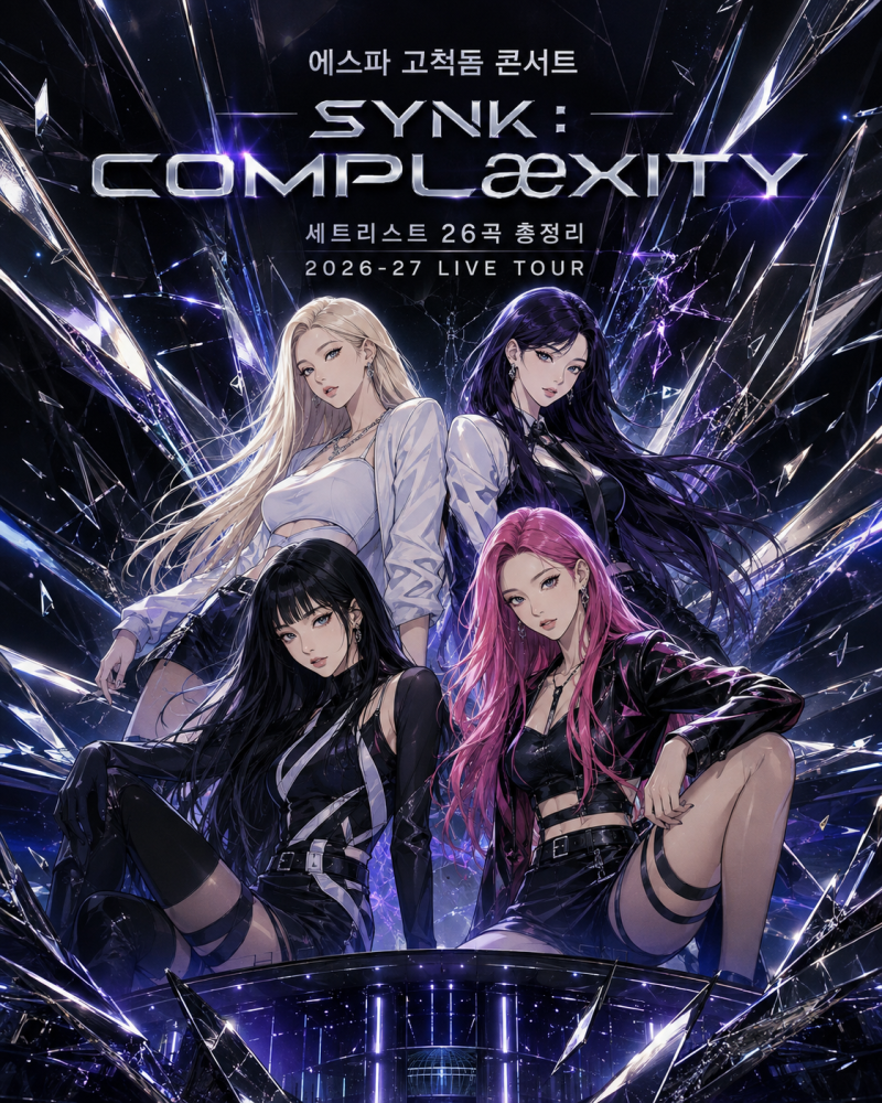 에스파 고척돔 콘서트 SYNK : COMPLæXITY 세트리스트 26곡 총정리
