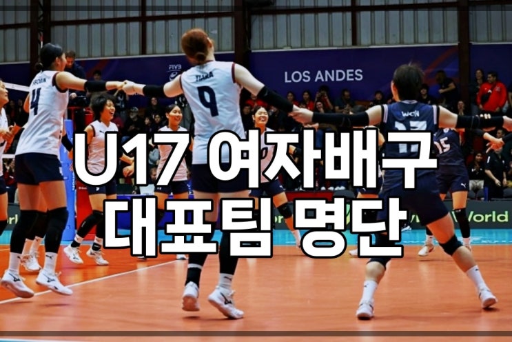 U17 여자<b>배구</b> 대표팀 명단 및 세계<b>선수</b>권 일정! 손서연 활약과 조 1위....