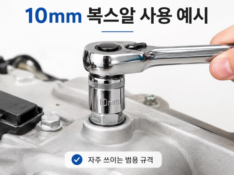 복스알 8mm·10mm·12mm·13mm 어디에 쓸까? 자주 쓰는 소켓 규격 정리